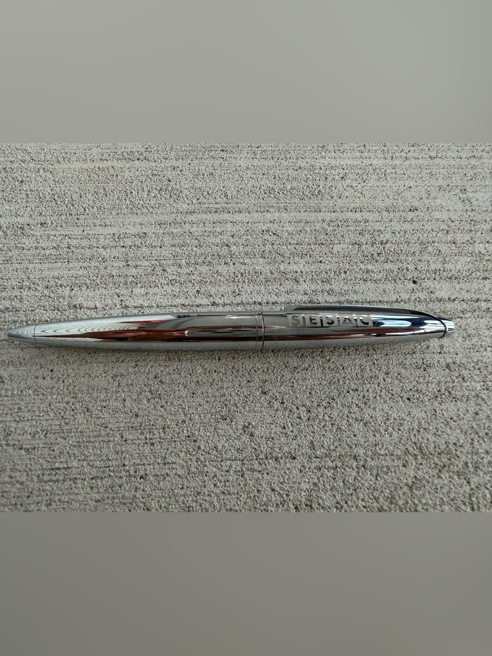 Cross Chrome Ballpoint Pen Silver Tone Twist Pen Custom S | E | S | △ | C